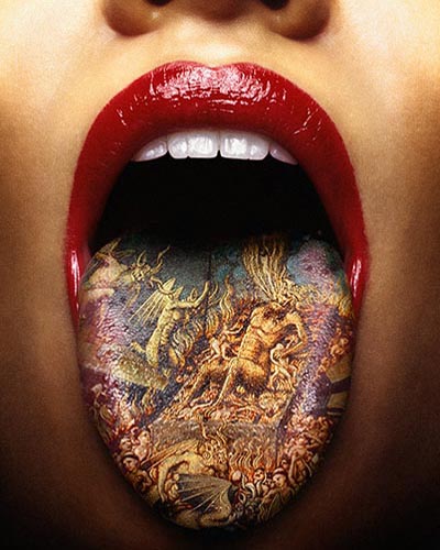 Tags: photo, Photoshopped, tattoo, tongue
