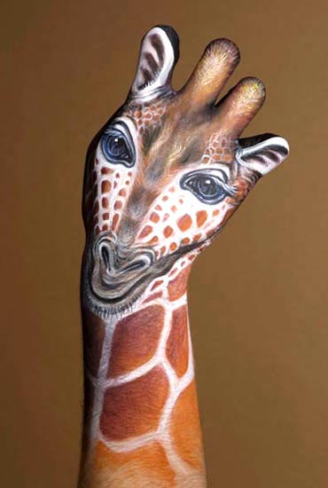 Giraffe Hand Panting