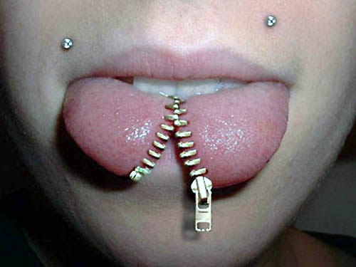 Photoshopped Split Tongue Zipper