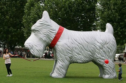 Giant Inflatable Scottish Terrier